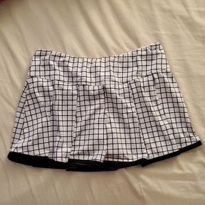 Black & White Tennis Skort